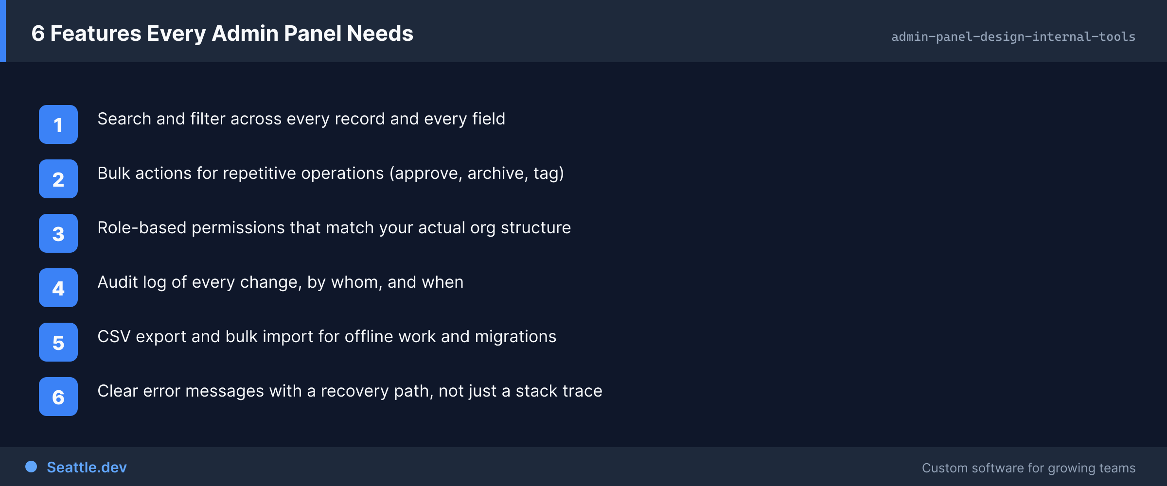 Key framework from this article